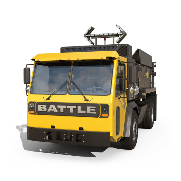 Thermo-Lay Asphalt Patching Truck on EV Chassis
